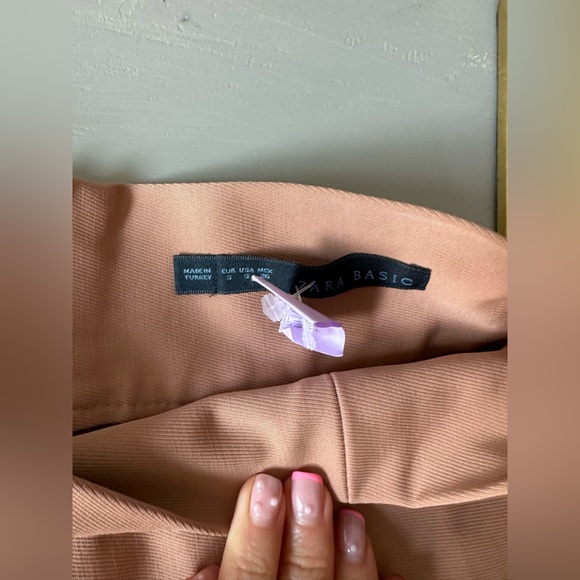 Zara - Color Block Flare Midi Skirt - Picture 5 of 6